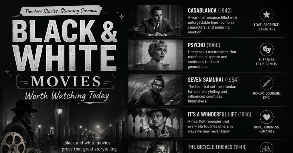 Black And White Movies Worth Watching Today: Timeless Classics