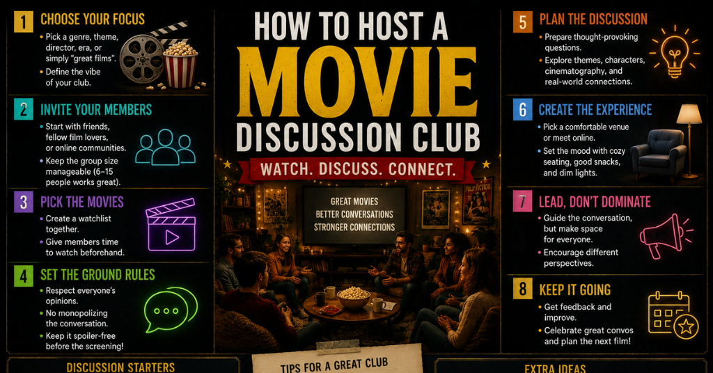How To Host A Movie Discussion Club: A Complete Guide
