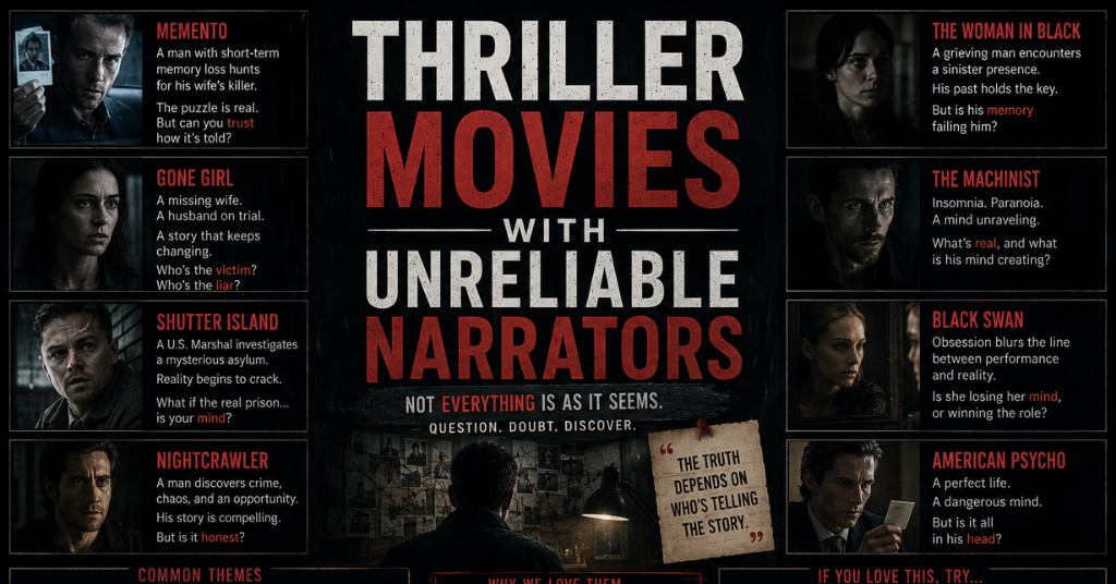 Thriller Movies With Unreliable Narrators: Best Mind-Bending Films