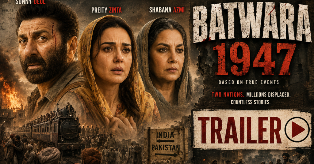 Batwara 1947 Trailer: Sunny Deol’s Powerful Partition Drama