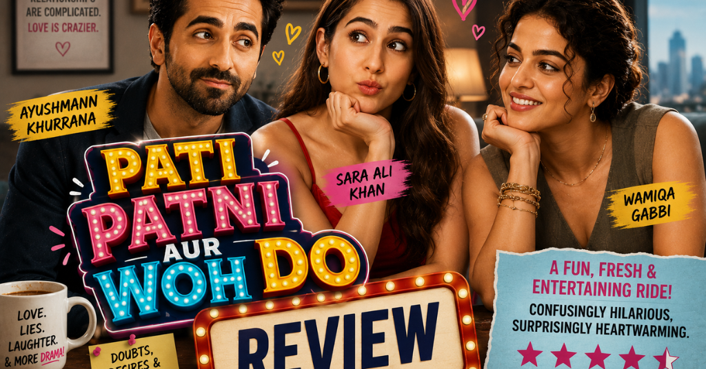 Pati Patni Aur Woh Do Review: Ayushmann Khurrana Returns With a Fun Comedy