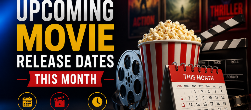 Upcoming Movie Release Dates This Month: Complete List