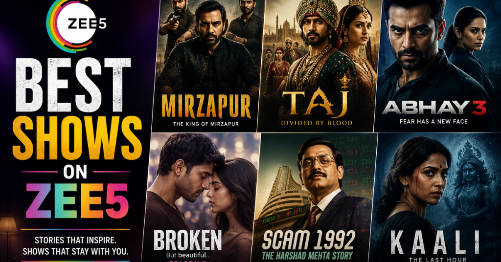 Best Shows on ZEE5: 15+ Must-Watch Series for Every Mood
