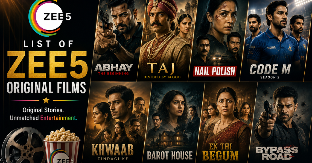 List of ZEE5 Original Films: List by Year, Genre and Language