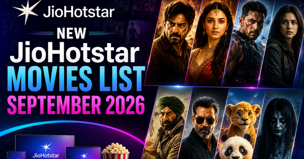 New JioHotstar Movies List September 2026 (Till Now)