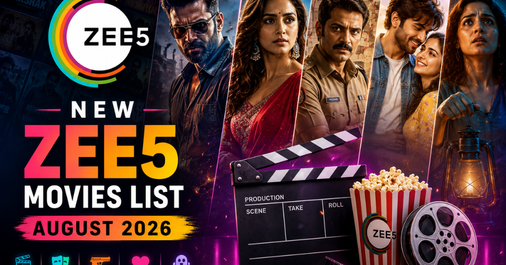 New Zee5 Movies List August 2026: Latest Movies to Watch